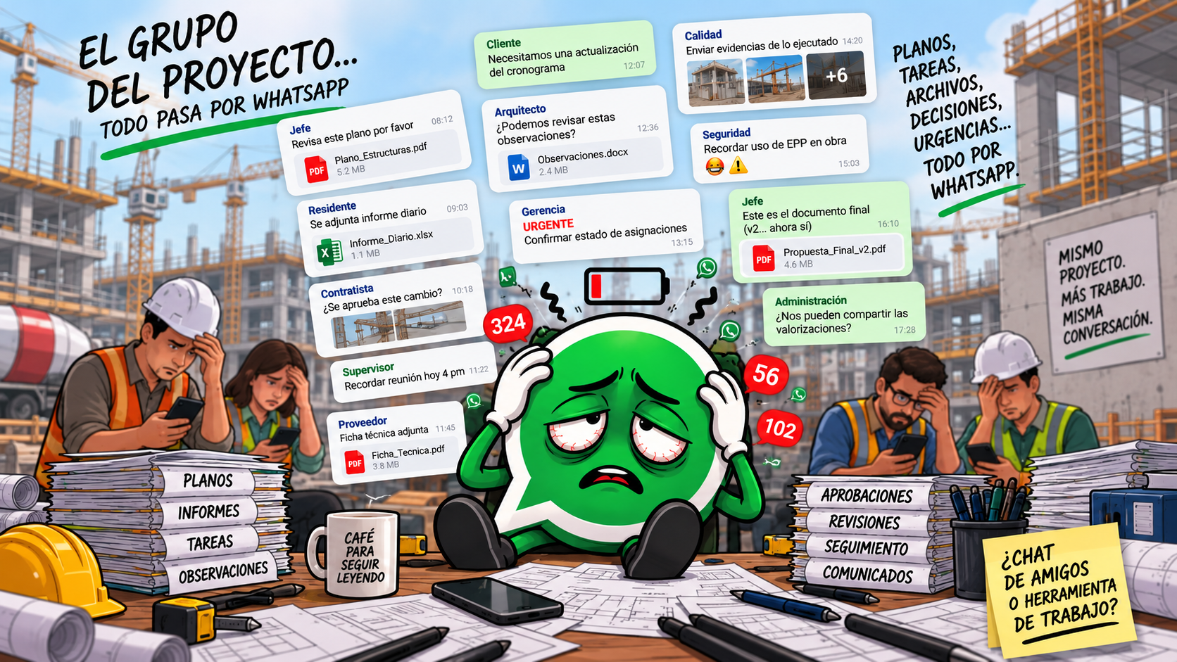 ¿WhatsApp se está convirtiendo en la plataforma de gestión de nuestros proyectos?